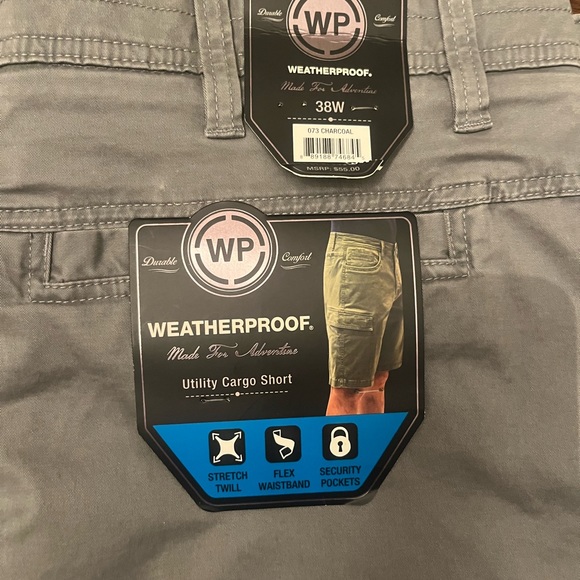 NWT Weatherproof utility cargo shorts 38W - Picture 1 of 11